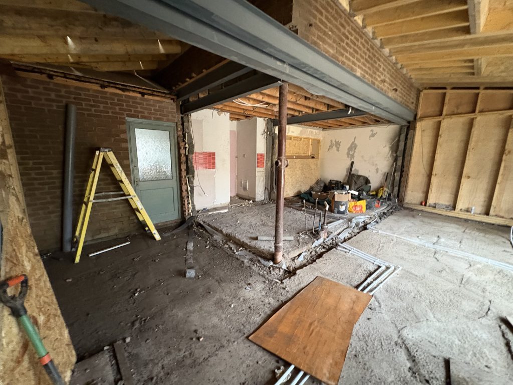 Structural opening complete — ready for first fix — extensions by Jenga Joiners in East Kilbride