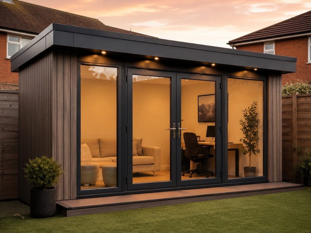 Finished garden rooms by Jenga Joiners in East Kilbride
